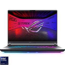 Laptop ASUS Gaming ROG Strix G16 G615LM, Procesor Intel® Core™ Ultra 7 255HX (30M Cache, up to 5.20 GHz), Display 16'' WQXGA 2560x1600, Memorie RAM 16GB DDR5, Capacitate 1TB SSD M.2, Placa video dedicata NVIDIA GeForce RTX 5060 8GB, No OS, (INT Keyboar