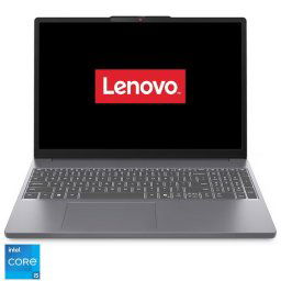 Laptop Lenovo IdeaPad Slim 3 15IRH10 cu procesor Intel® Core™ i5-13420H pana la 4.6GHz, Display 15.3" WUXGA, IPS, Memorie RAM 16GB DDR5, Capacitate 512GB SSD M.2, Placa grafica integrata Intel® UHD Graphics, No OS, Gri