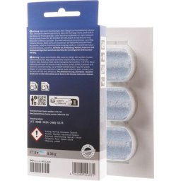 Tablete decalcifiere Bosch 00312445, 3 tablete de 36g pentru aparate de cafea, curata rapid calcarul