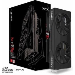 Placa video XFX Radeon, RX 9060 XT, 16GB GDDR6, RX-96TSW16BQ, 128bit, 2780MHz / 20 Gbps, 2x DP, 1x HDMI, 2 fan, 2 slot, Negru