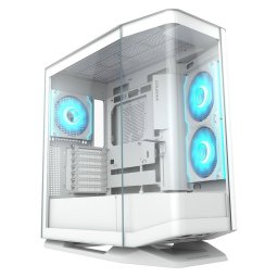 Carcasa COUGAR FV270, Mid tower, Tempered glass, Alb