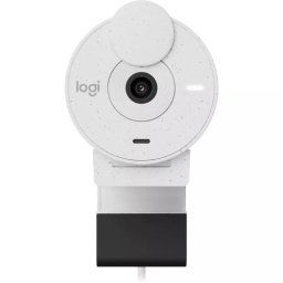 Camera Web Logitech Brio 300 960-001442, Full HD, USB Type-C, Off-White