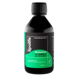 LVC3 - Vitamina C, D3, K2 plus Zinc lipozomala 240ml Lipolife