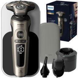 Aparat de ras electric Philips S9976 Seria 9000 pentru bărbați, bază cu 4 cartușe