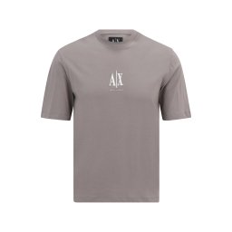 ARMANI EXCHANGE Tricou bej închis / alb