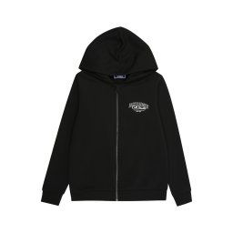 Jack & Jones Junior Hanorac 'JJMAKOTO' negru / alb