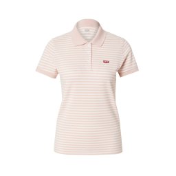 LEVI'S ® Tricou 'Slim Polo Shirt' roz / alb