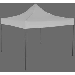 Pavilion de grădină 3x3m – din oțel, Fără pereţi laterali, Gri / antracit