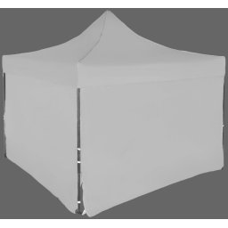 Pavilion de grădină 3x3m – din oțel, 4 pereţi laterali, Gri / antracit