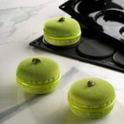 Kit Forma de Silicon Macarons Monoportii 2 x 8 cavitati, O 7 x H 3.5 cm, 110 ml