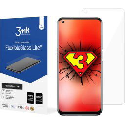 Folie Protectie Ecran 3MK pentru Oppo A74 5G, Sticla Flexibila, Full Glue, Lite, 0.16mm