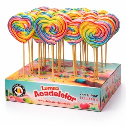 Acadele Inima Curcubeu SWEEBO 35g x 40 buc/set