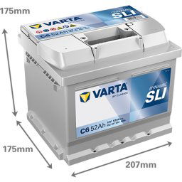 Baterie auto Varta SLI 52Ah 520A C6 552401052