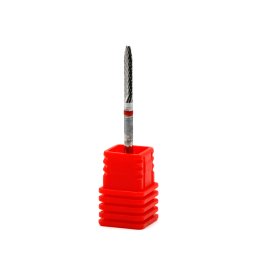 Capăt de freză din carbură, formă de flacără, brâu roșu, Small Flame F