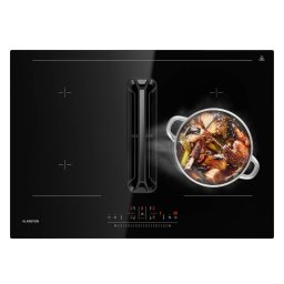 Klarstein Plită cu inducție AirJet 72 Down Air System + DownAir-hota, 10 000 W, 600 m³/h, Boost (DSM_Airjet_72_Black)