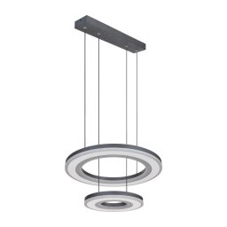 Lustră LED dimabilă pe cablu Globo 67191-50 BLASIUS LED/50W/230V d. 50 cm+ telecomandă