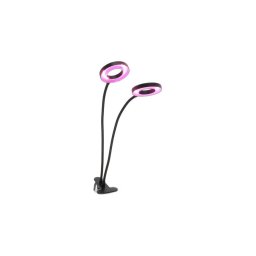 Lampă LED flexibilă dimabilă de masă cu clemă pentru creșterea plantelor VITARO 2xLED/4W/230V negru