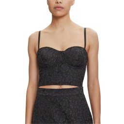 GUESS Top Sl Josiane Lace Corset W5YH42WHD00 jblk jet black a996