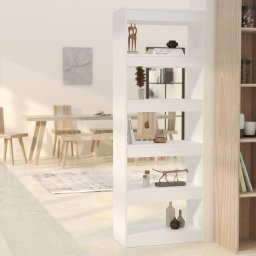 Biblioteca/Separator camera, alb, 60x30x166 cm, PAL GartenMobel Dekor