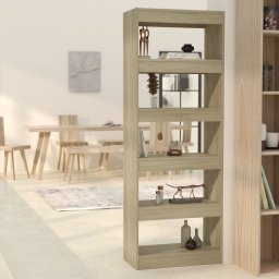 Biblioteca/Separator camera, stejar sonoma, 60x30x166 cm, PAL GartenMobel Dekor