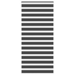 Jaluzea tip zebra neagra latime tesatura 90,9 cm poliester GartenMobel Dekor