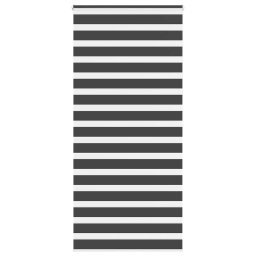 Jaluzea tip zebra neagra latime tesatura 105,9 cm poliester GartenMobel Dekor