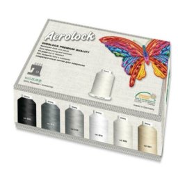 Set 24 de papiote ata de surfilat aerolock MADEIRA 9118B