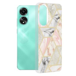 Husa Husa pentru Oppo A78 4G - Techsuit Marble Series - Pink Hex