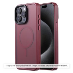 Husa Husa pentru iPhone 16 Plus - Techsuit HaloFrost MagSafe Series - Bordeaux