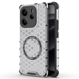 Husa Husa pentru Xiaomi Redmi Note 14 4G (Regional) - Techsuit HoneyComb Shield MagSafe - White