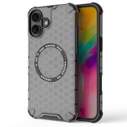 Husa Husa pentru iPhone 16 - Techsuit HoneyComb Shield MagSafe - Black