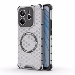 Husa Husa transparenta pentru Xiaomi Redmi Note 14 5G - Techsuit HoneyComb Shield MagSafe - White