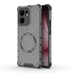 Husa Husa transparenta pentru Oppo Reno13 F 4G / Reno13 F 5G / Reno13 FS 5G - Techsuit HoneyComb Shield MagSafe - Black