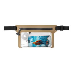 Husa Carcasa, Borseta Impermeabila pentru Telefon 7.5" - Fixed Dry Belt - Beige