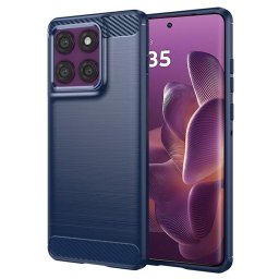 Husa Husa pentru Motorola Edge 60 Pro - Techsuit Carbon Silicone - Blue