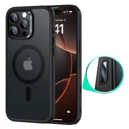 Husa ESR Classic Hybrid HaloLock Frosted - Husă telefon - compatibil cu Apple iPhone 16 Pro - culoare Negru