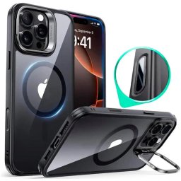 Husa Husa pentru iPhone 16 Pro Max - ESR Classic Hybrid HaloLock Kickstand - Clear Black
