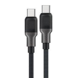 Cablu de incarcare, Type-C to Type-C, 60W, High-Speed Charging, 1.2m - (C10-03) - Black