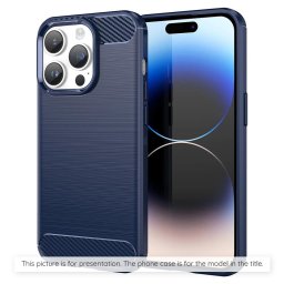 Husa Husa pentru iPhone 17 - Techsuit Carbon Silicone - Blue