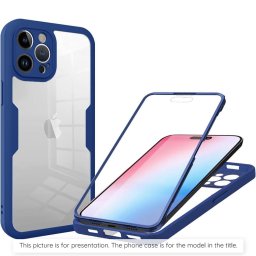 Husa Husa pentru iPhone 17 Pro + Folie - Techsuit ColorVerse 360 Series - Blue