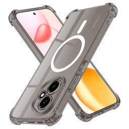 Husa Husa pentru Motorola Edge 60 / Edge 60 Fusion - Techsuit Shockproof Clear Silicone MagSafe - Smoke Black