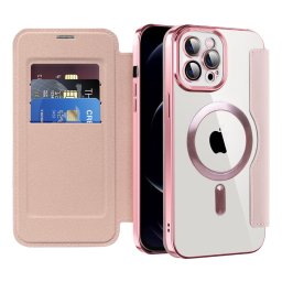 Husa Husa pentru iPhone 12 Pro - Techsuit SmartMag Book Case - Pink