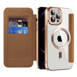 Husa Husa pentru iPhone 12 Pro - Techsuit SmartMag Book Case - Brown