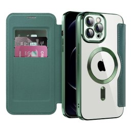 Husa Husa pentru iPhone 12 Pro - Techsuit SmartMag Book Case - Green