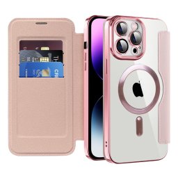 Husa Husa pentru iPhone 14 Pro Max - Techsuit SmartMag Book Case - Pink