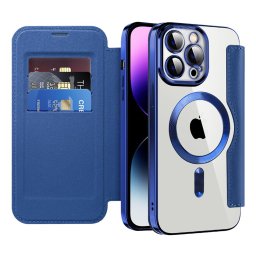 Husa Husa pentru iPhone 14 Pro Max - Techsuit SmartMag Book Case - Blue