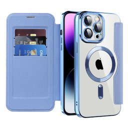 Husa Husa pentru iPhone 14 Pro Max - Techsuit SmartMag Book Case - Light Blue