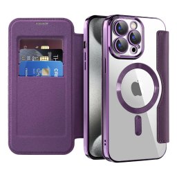 Husa Husa pentru iPhone 15 Pro - Techsuit SmartMag Book Case - Purple