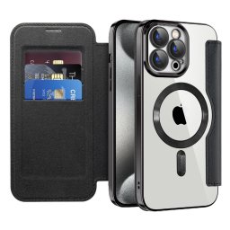 Husa Husa pentru iPhone 15 Pro Max - Techsuit SmartMag Book Case - Black