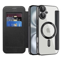 Husa Husa pentru iPhone 16 Plus - Techsuit SmartMag Book Case - Black